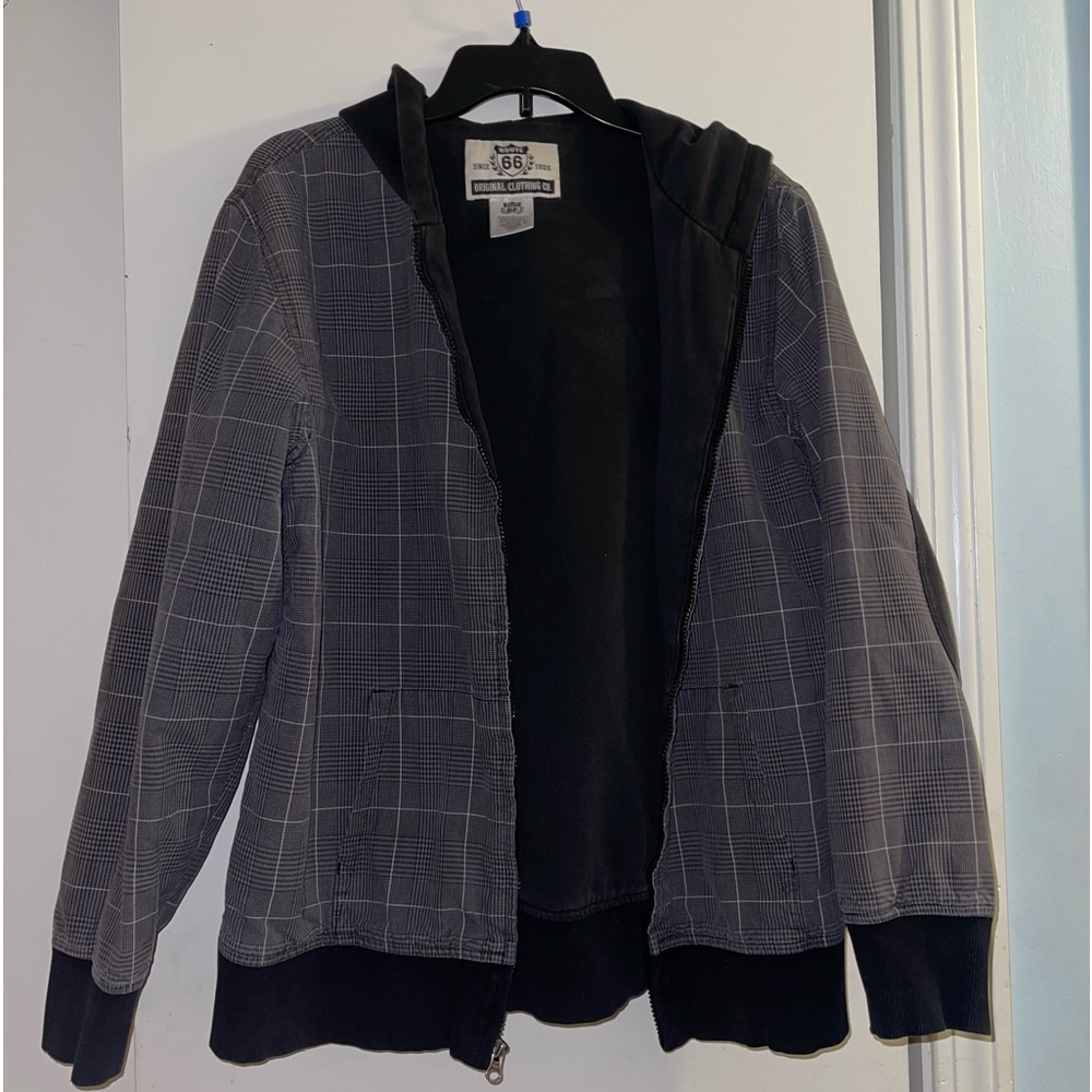 Lightweight jacket,Rte 66 brand, zipper and hood, size med